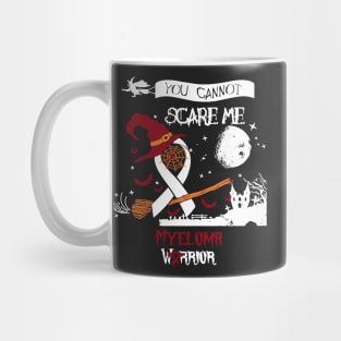 Myeloma Awareness You Cannot Scrame Burgundy Ribbon In This Family No One Fights Alone Mug